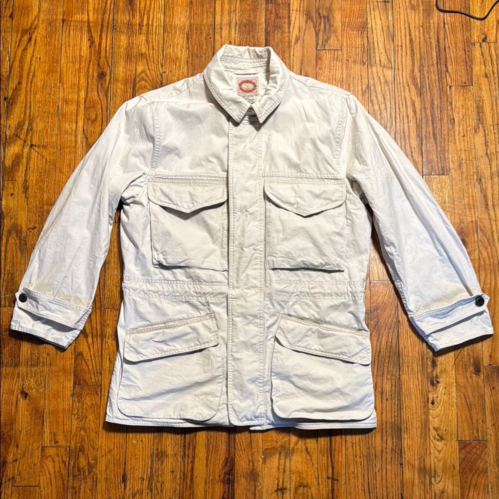Vintage White Military Field Jacket